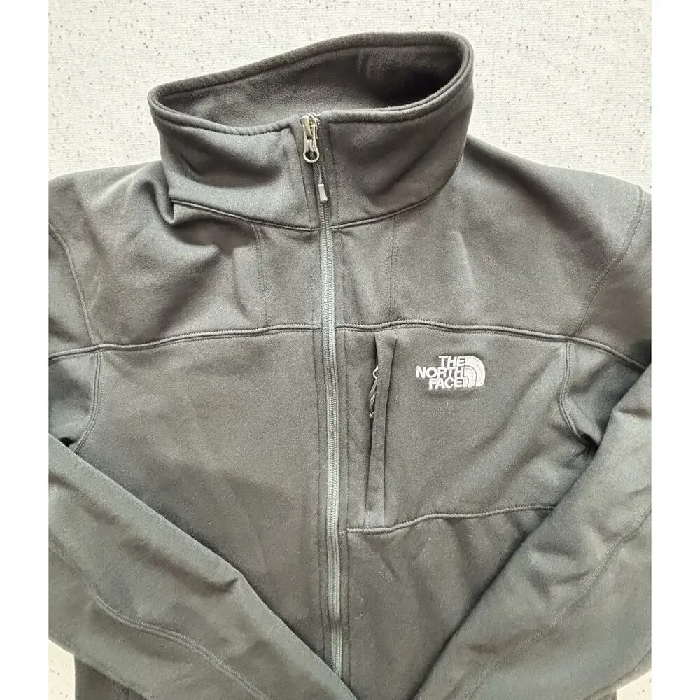 The North Face Ridgewall Softshell Jacket Mens Medium M Black Full Zip Fleece